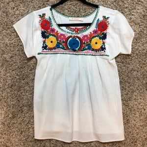 Embroidered top
